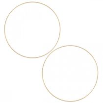 Metallring Dekoring Scandi Ring Deko Loop Golden Ø25cm 4St