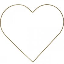Artikel Metallring Herzform, Hängedeko Metall Deko Loop Gold 32,5cm 4 St