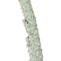 Artikel Dekoring aus Metall auf Holzsockel Ø 36 cm, H 52 cm, grau