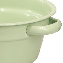 Artikel Metallschale Pastellfarben mit Henkeln Ø17cm H8cm - 4 Stück