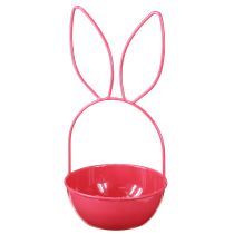 Artikel Pflanzschale Metall Hase 33 cm Rosa für Innen und Außen
