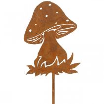 Gartenstecker Pilz Rost Fliegenpilz Herbstdeko Garten 47cm