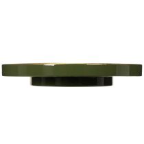 Artikel Deko-Tablett Metall Ø 30 cm Grün mit Goldrand
