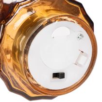 Artikel Glas Weihnachtsbaum LED 13 cm Braun-Gold Batteriebetrieben 2er Set Innenbereich