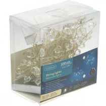 Artikel Cluster Lichterkette LED Innen Tropfen Timer Warmweiß 1,2m