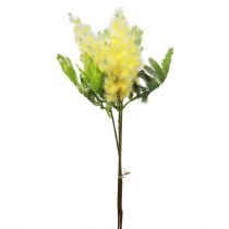 Kunstpflanze Silber-Akazie Mimose Gelb blühend 53cm 3St