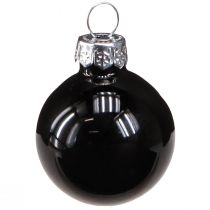Artikel Mini Christbaumkugeln Glas Kugeln Schwarz 30mm 27St
