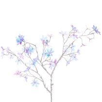 Artikel Künstlicher Blütenzweig aus Kunststoff mit irisierenden Blüten 80cm