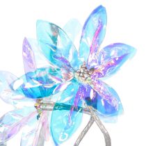 Artikel Künstlicher Blütenzweig aus Kunststoff mit irisierenden Blüten 80cm