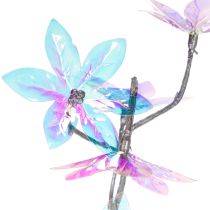 Artikel Künstlicher Blütenzweig aus Kunststoff mit irisierenden Blüten 80cm