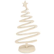Artikel Mini Weihnachtsbaum Metall Deko Tonoptik Beige H30cm