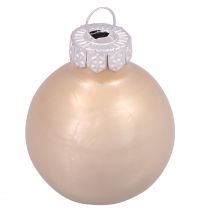 Artikel Mini Weihnachtskugeln Glas Baumkugeln Opal Ø3cm 22 St
