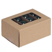 Artikel Mini Weihnachtskugeln Glas Grün Emaille Ø3cm 22 St