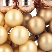 Artikel Mini Weihnachtskugeln Gold Rosé Spiegelbeeren 2cm 140 St