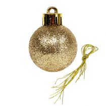 Artikel Mini Weihnachtskugeln Gold aus Kunststoff Ø3cm 14 Stück