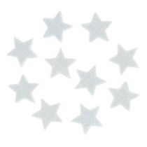 Mini Glitterstern 2,5cm Weiß 48St