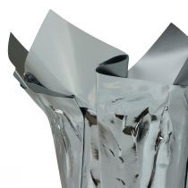 Artikel Mini Übertopf Silber Geschenkverpackung Ø4,5cm H7cm 8 St