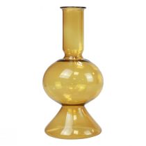 Artikel Mini Vase Gelb Glasvase Blumenvase Vase Glas Ø8cm H16,5cm