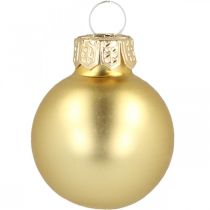 Artikel Mini Weihnachtskugeln Glas Gold Ø2,5cm 24 St