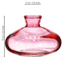 Artikel Minivasen Glas Rosa getönt bauchig Ø9cm H6cm 6 Stück