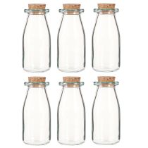 Artikel Minivasen Glas mit Korken 6St