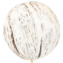 Artikel Mintolla Ball am Stab 43–46 cm, weißgewaschen, 6 Stück