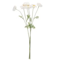 Artikel Kunstblume Mohn Weiß 78 cm 3er-Set für Innenbereiche