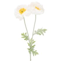 Artikel Kunstblume Mohn Weiß 78 cm 3er-Set für Innenbereiche
