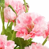 Artikel Orientalischer Mohn Rosa im Topf, Kunstpflanze, ca. 48cm
