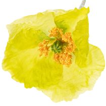 Artikel Künstliche Mohnblumen 95cm Gelb aus Polyester und Kunststoff