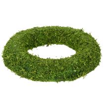 Artikel Deko-Mooskranz aus echtem Moos, 15 cm Durchmesser, Grün, 6 Stück