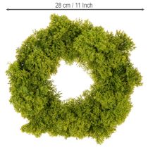 Artikel Mooskranz künstlich grün 28 cm für Tür und Tischdekoration