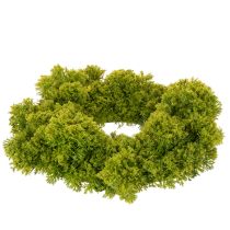 Artikel Mooskranz künstlich grün 28 cm für Tür und Tischdekoration