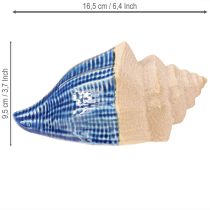 Artikel 2er Set Deko-Muschel aus Keramik Blau Beige 16,5×11×9,5cm