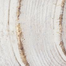 Artikel Dekorative Muschel aus Polystone 44 cm in Weiß-Braun mit Gold