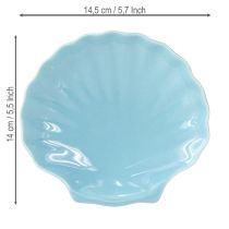 Artikel Muschelteller Maritime Schale Keramik Blau Weiß 14cm 3St