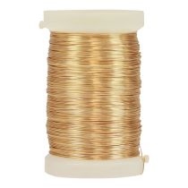 Floristendraht Myrtendraht Dekodraht Gold 0,30mm 100g 3St