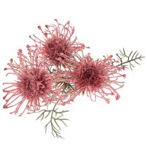 Artikel Kunstblume Protea Nadelkissen Blütenzweig Rosa-Grün 65cm 3er-Set