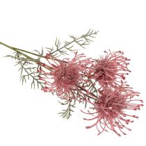 Artikel Kunstblume Protea Nadelkissen Blütenzweig Rosa-Grün 65cm 3er-Set