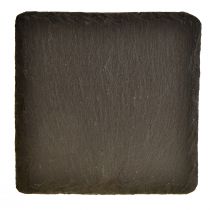 Artikel Natürliche Schieferplatte eckig Untersetzer Schwarz 10×10cm 6 St