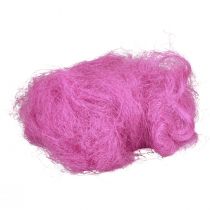 Naturfaser Sisalgras zum Basteln Sisal Gras Pink 300g