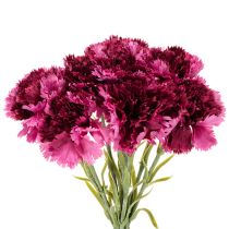 Artikel Nelke Kunstblume zweifarbig 56 cm Bund mit 8 Stielen aus Kunststoff