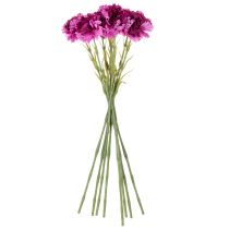 Artikel Nelke Kunstblume zweifarbig 56 cm Bund mit 8 Stielen aus Kunststoff