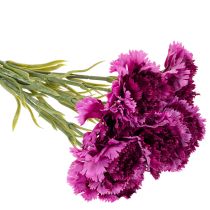 Artikel Nelke Kunstblume zweifarbig 56 cm Bund mit 8 Stielen aus Kunststoff