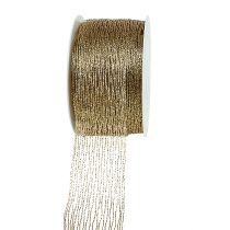 Artikel Netzband Gold drahtverstärkt 40mm 15m