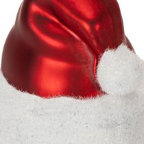 Artikel Weihnachtskugeln aus Glas Nikolausmütze 8cm Rot-Weiß 6er-Set
