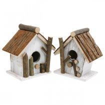 Deko Nistkasten Vogelhaus zum Dekorieren Natur 14,5 2 St