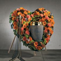 OASIS® Bioline® Deco Urnenherz 65cm mit Aufsteller