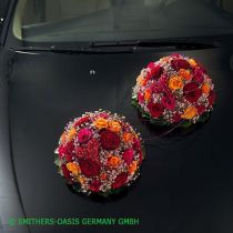 Artikel Steckschaum Halbkugel mit Saugnapf Ø 20 cm Grün 2er-Set für Gestecke