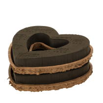 Artikel Herzförmiger OASIS® Renewal® Floral Foam Biolit® Steckschaum, 27 cm, braun, 2 Stück